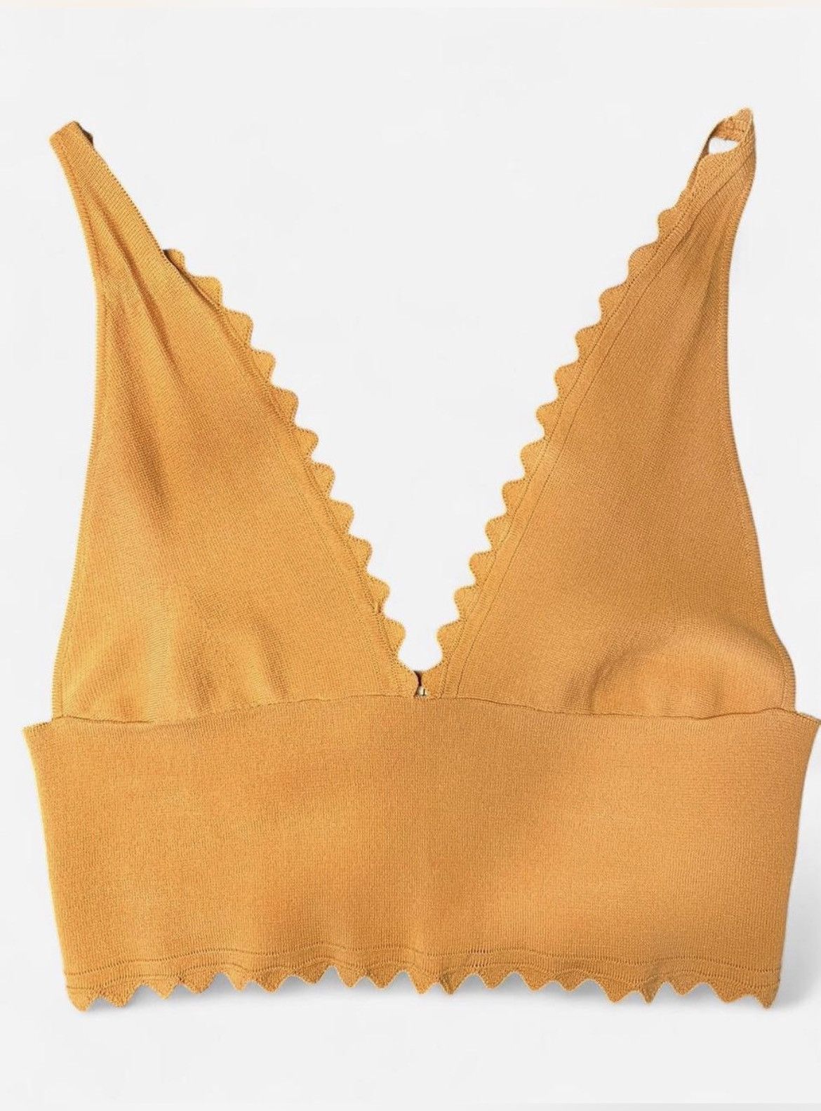 Free People Intimately Scalloped Ribbed Cami Brami Orange L
