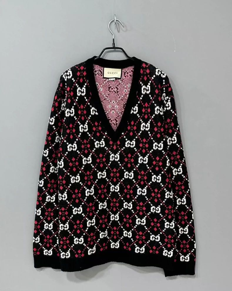 Gucci Gucci Old flower satisfied knitted sweater 2501-Nextarrow Size US XL / EU 56 / 4 - 2 Thumbnail