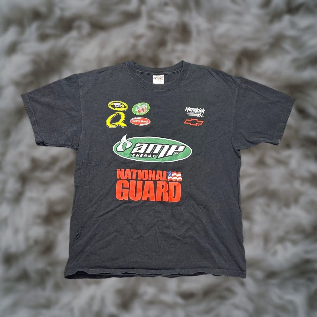 Chase Authentics VINTAGE Dale Earnhardt Jr 88 Amp Energy NASCAR T Shirt Mens XL Black Crew Neck Short Sleeve 90s Retro Classic Sports Womens? Size US XL / EU 56 / 4 - 1 Thumbnail