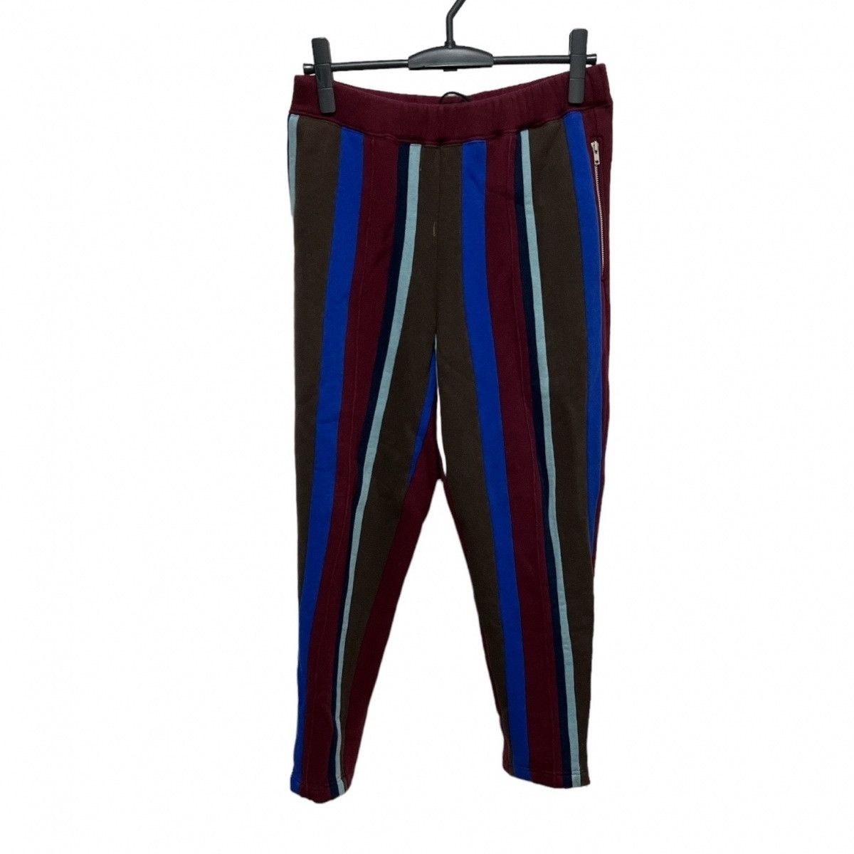 Casual Pants Full Length Elastic Waist Multicolor