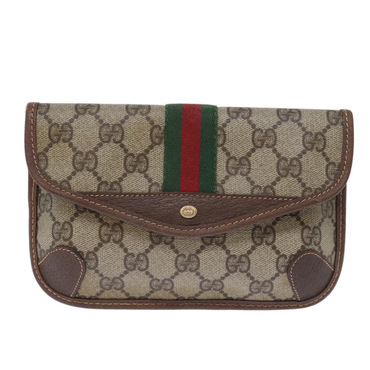 Gucci Sherry Beige Leather Clutch Bag (Pre-Owned) Size ONE SIZE - 1 Thumbnail