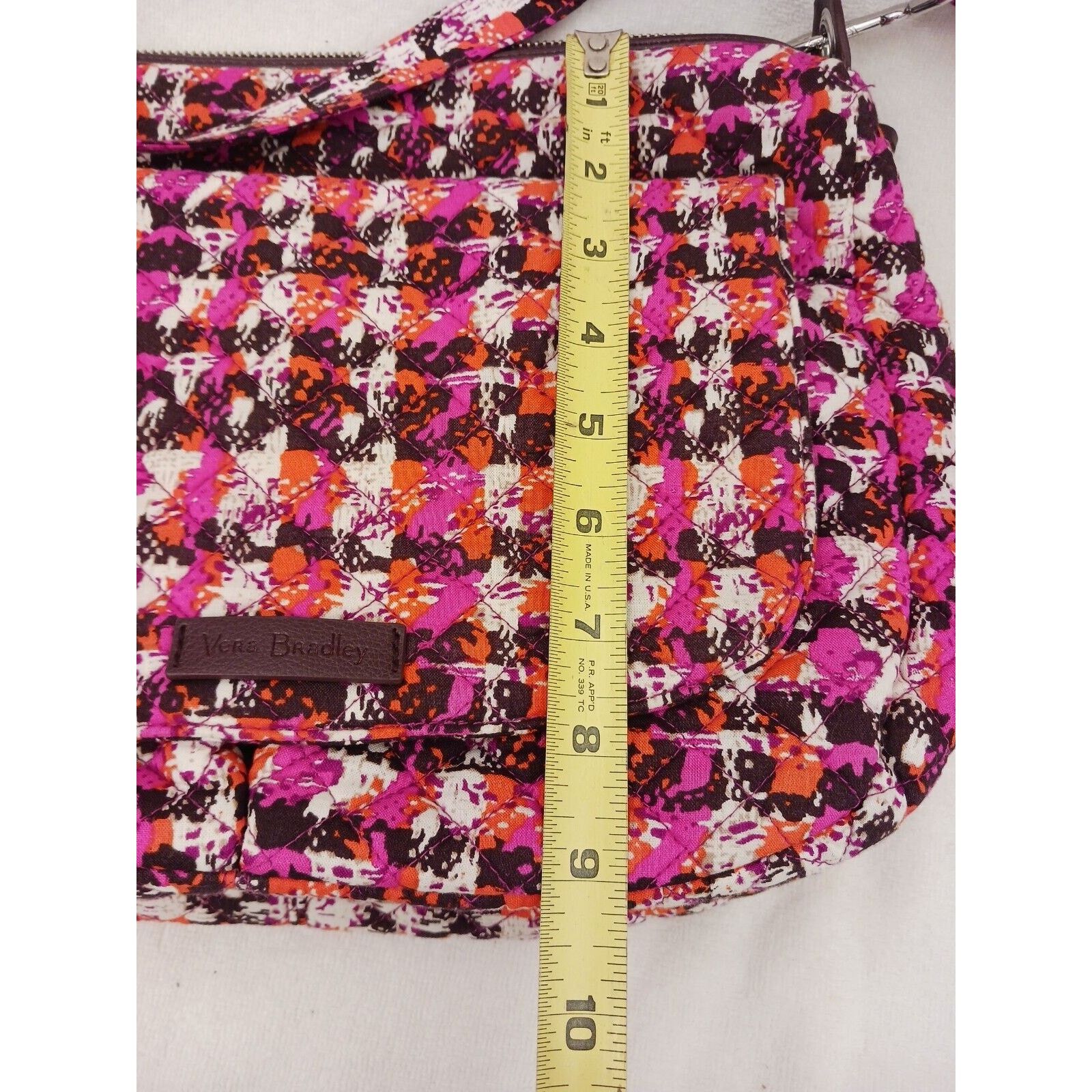 Vera Bradley VERA BRADLEY CROSSBODY Pink Orange Shoulder Bag Houndstooth Size ONE SIZE - 15 Thumbnail
