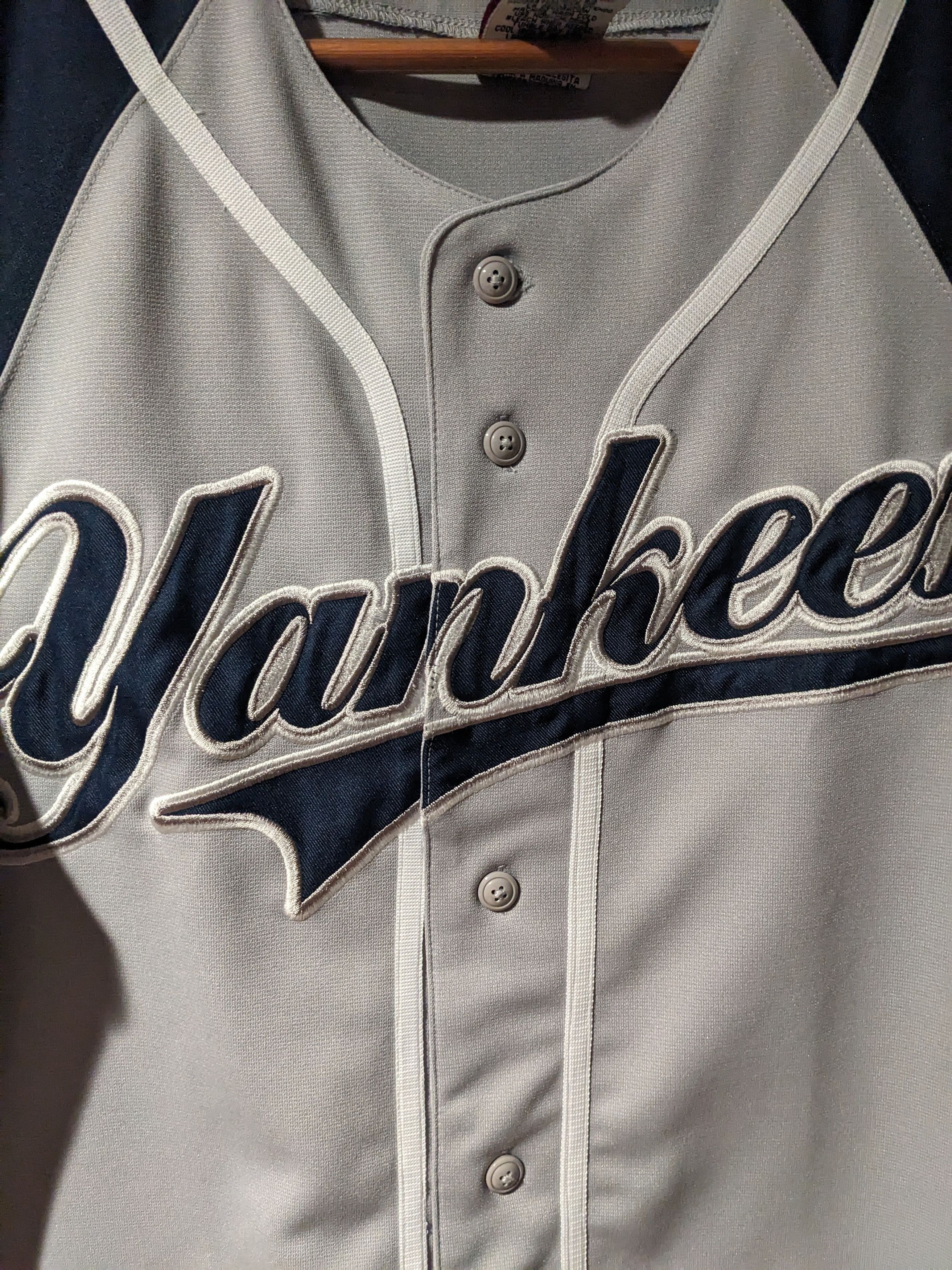 MLB × Vintage Vintage Y2K New York Yankees MLB Baseball Gray Medium Jersey Size US M / EU 48-50 / 2 - 2 Thumbnail