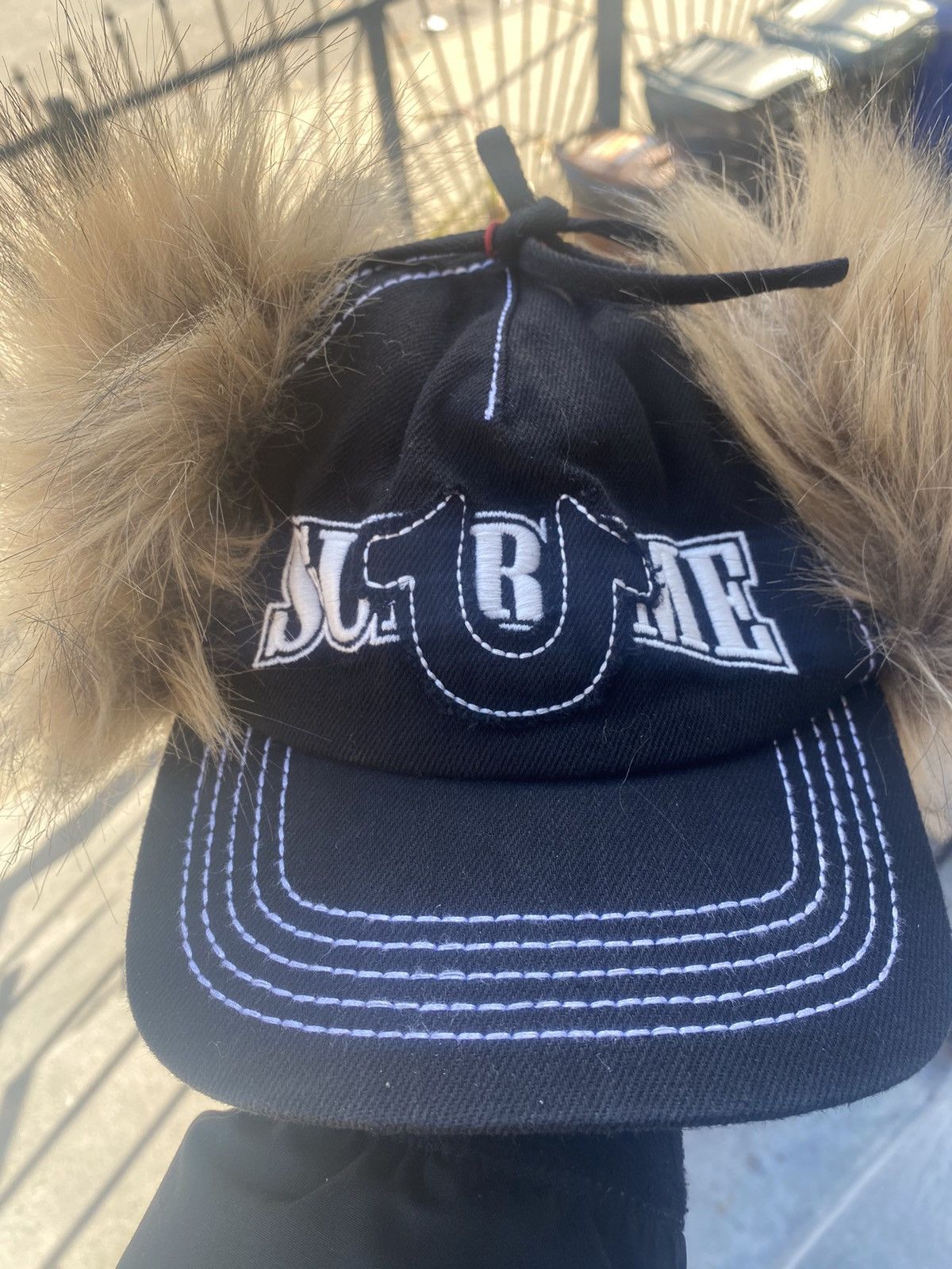Supreme Supreme True Religion Earflap 5 Panel black S/M | Grailed