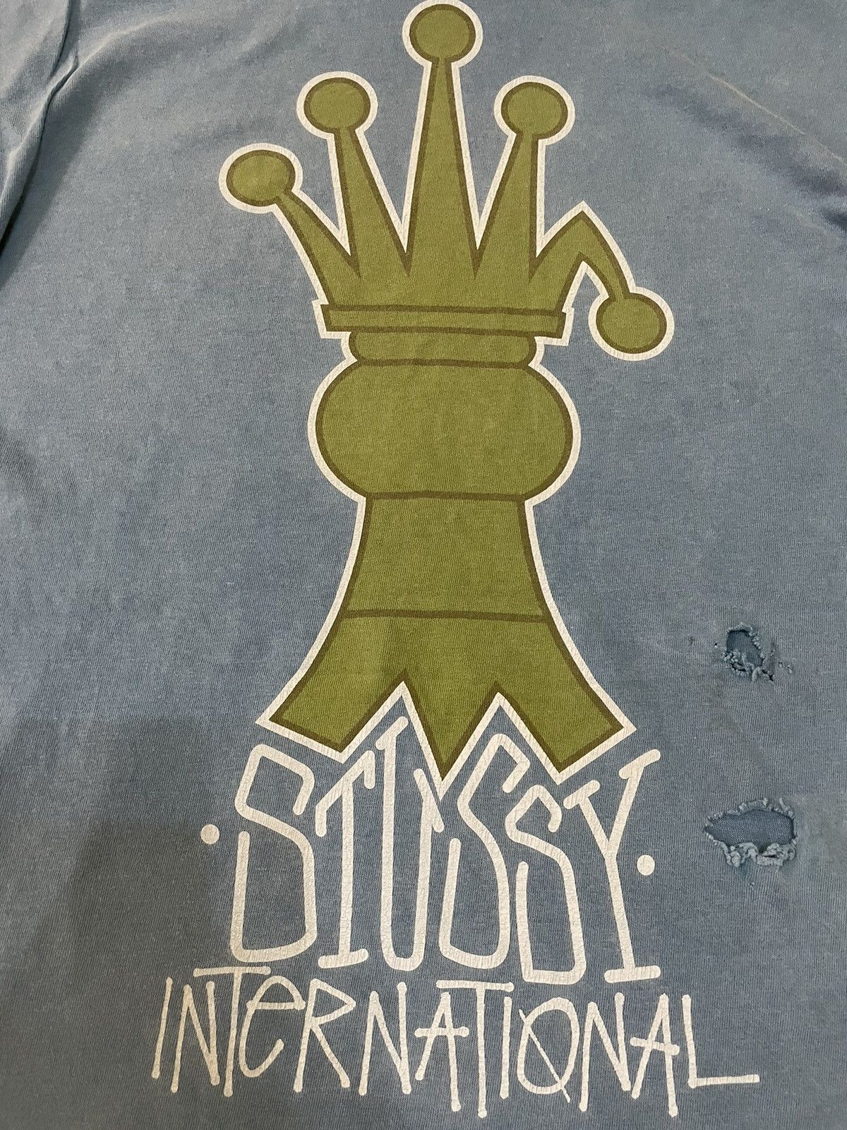 Stussy Stussy Crown Distressed Shirt Size US M / EU 48-50 / 2 - 7 Thumbnail
