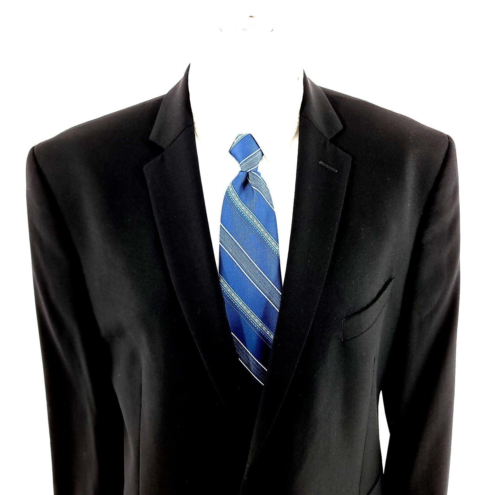 Calvin Klein Calvin Klein Wool 2 Button Blazer 42R Black Tagged 46R Has B Size 42R - 1 Thumbnail