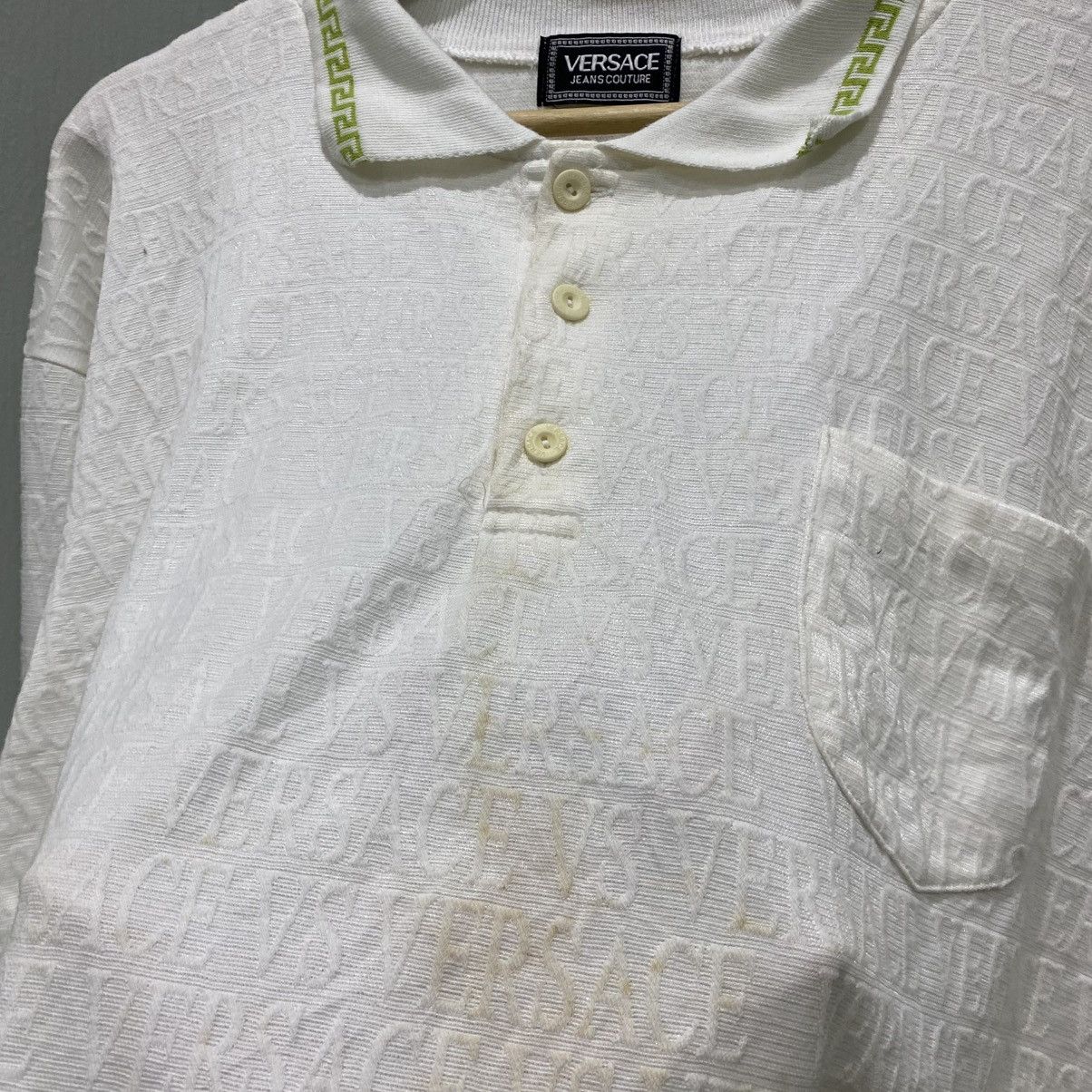 Versace Jeans Couture Archive Versace Jeans Couture Monogram Jacquard Long Sleeve Size US L / EU 52-54 / 3 - 7 Thumbnail
