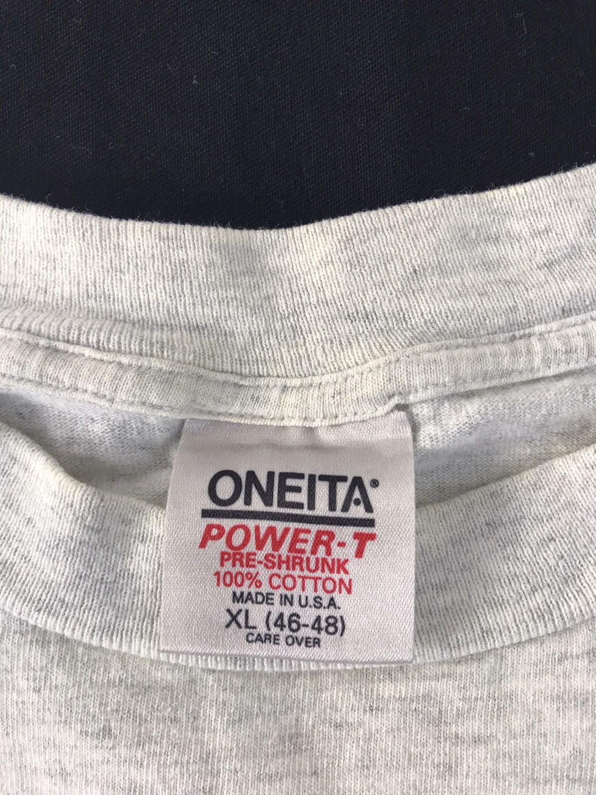 Designer 90s Oneita Power T Picture Big Logo Printed Tee Size US L / EU 52-54 / 3 - 6 Thumbnail