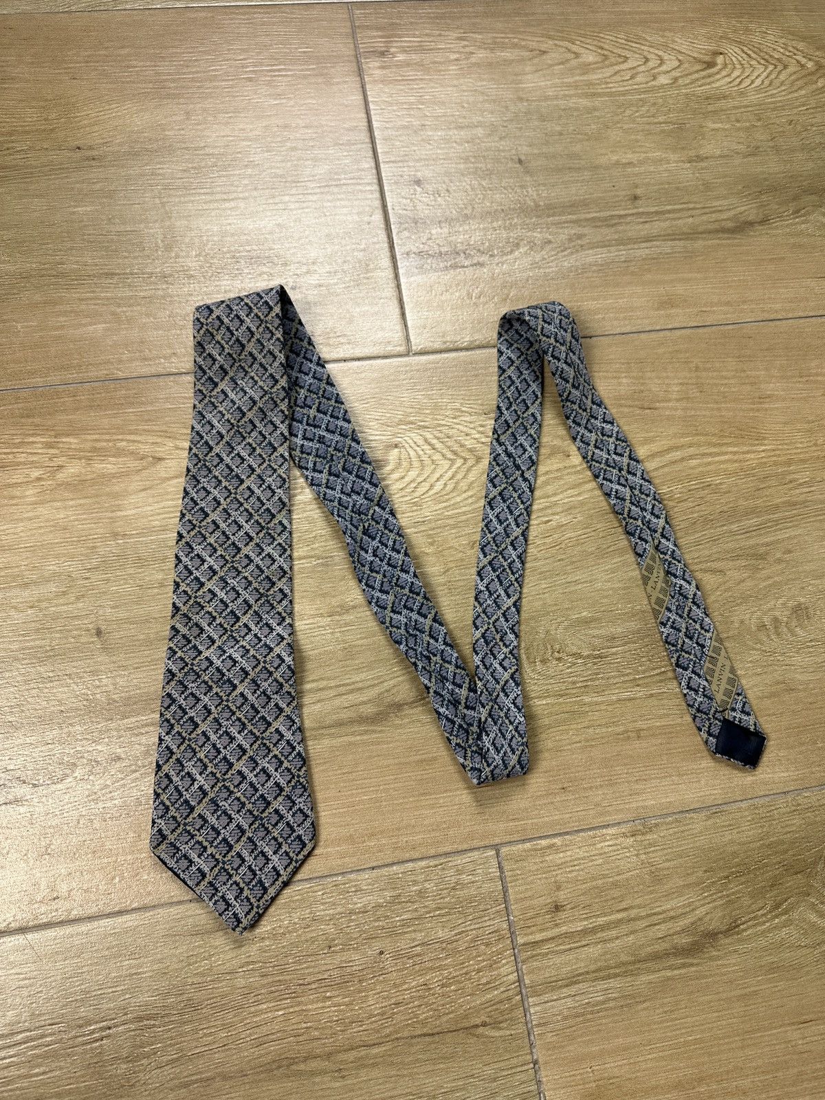 Lanvin × Vintage Vintage Lanvin Paris France Silk Tie Size ONE SIZE - 6 Thumbnail