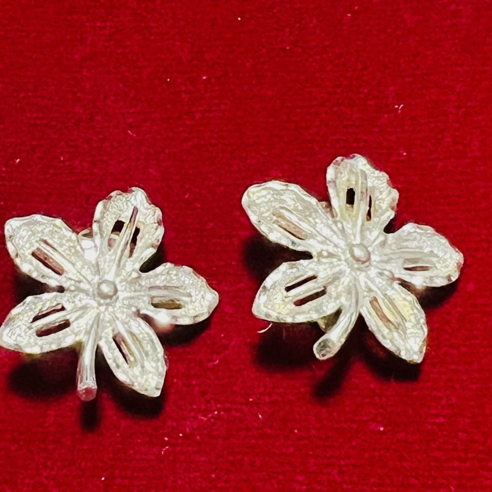 & Other Stories Vintage - Sarah Coventry SET Silver Leaf Brooch Earrings Size ONE SIZE - 5 Thumbnail