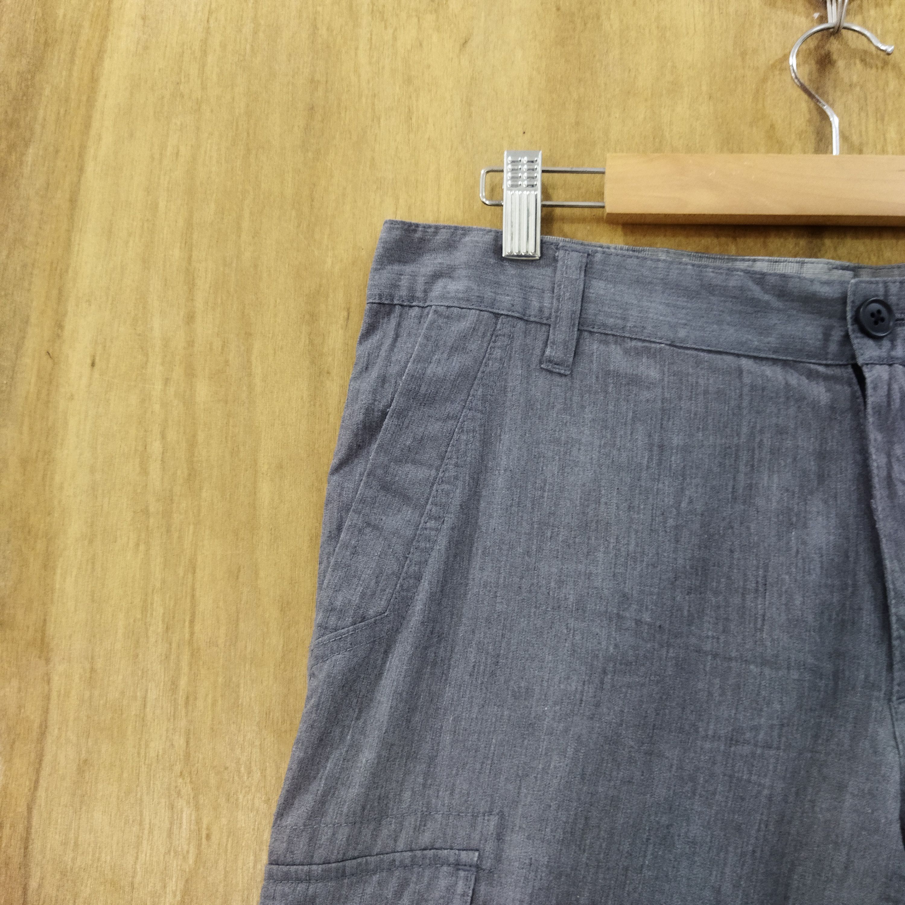 Japanese Brand MICHEL KLEIN GREY CARGO PANTS Size US 34 / EU 50 - 4 Thumbnail