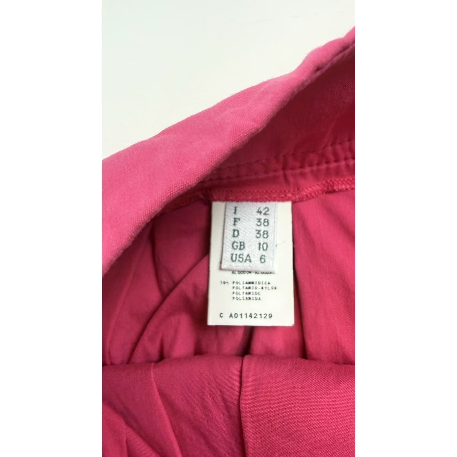 Alberta Ferretti Philosophy di Alberta Ferretti Skirt Womens 6 Pink Pleated A-Line Ribbon Trim Knee Length Size 28" / US 6 / IT 42 - 3 Thumbnail
