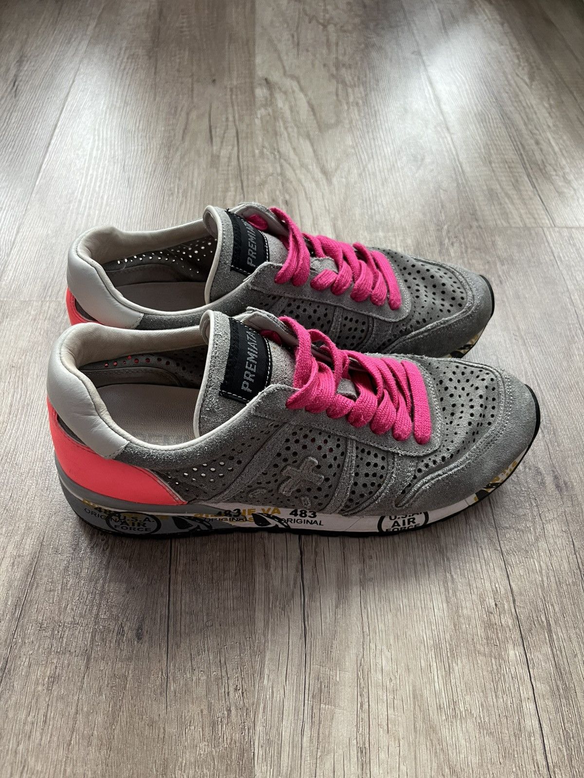 Premiata Premiata Sneakers Grigio Camoscio Size 39 Size US 8.5 / IT 38.5 - 3 Thumbnail