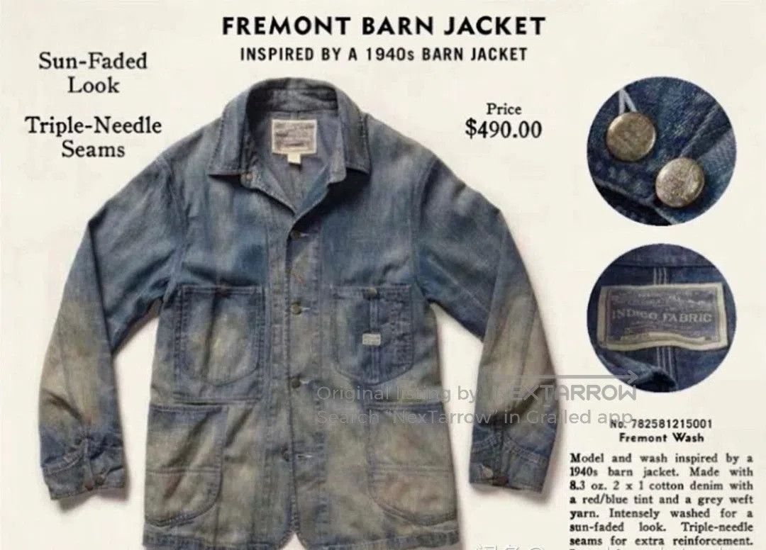 RRL Ralph Lauren 1940s Double RL RRL Denim Jacket. Size US XL / EU 56 / 4 - 3 Thumbnail