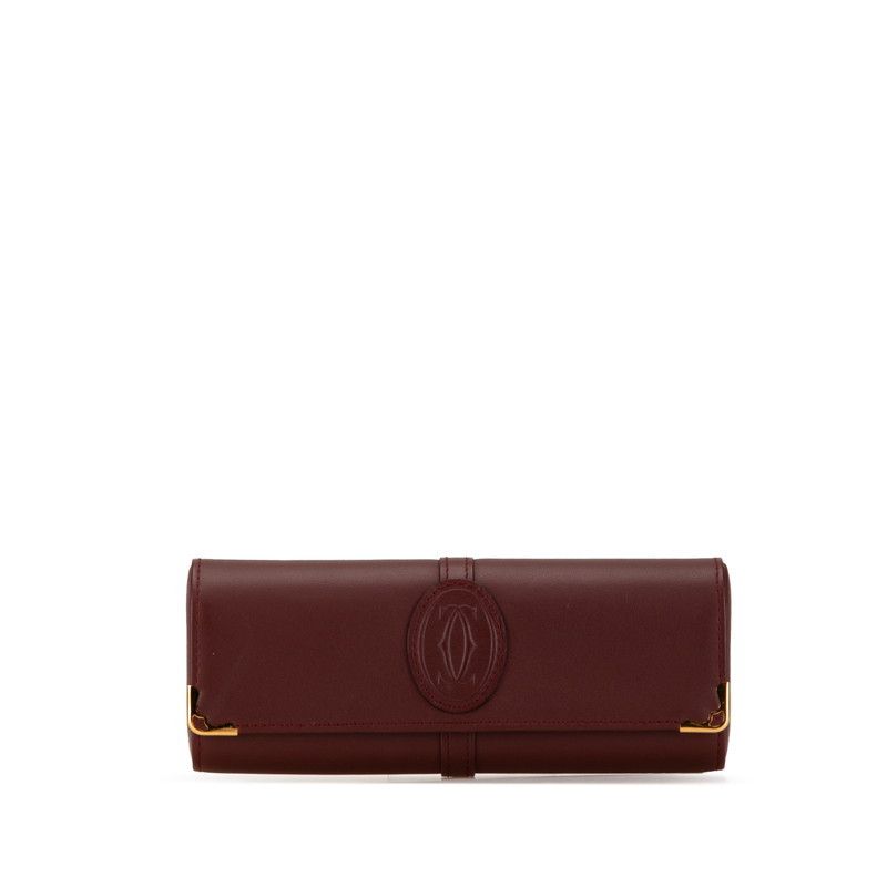 Cartier Cartier Cartier Must Line Leather Eyeglass Case Leather Glasses in Great Condition Size ONE SIZE - 1 Thumbnail