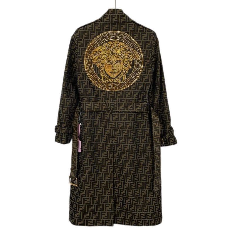 Fendi Fendi x Versace DoubleBreasted Trench Coat Size US XS / EU 42 / 0 - 2 Thumbnail