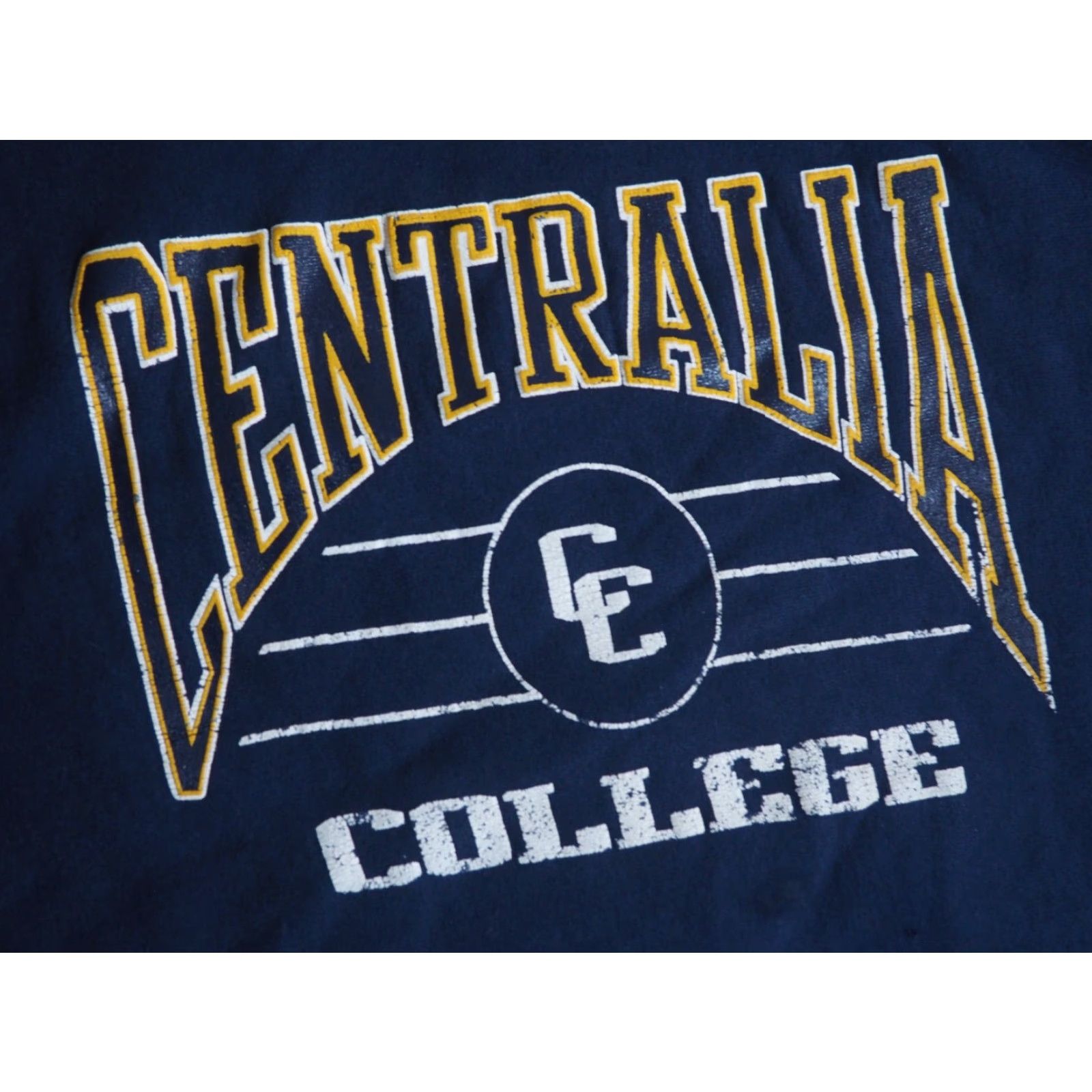 Lee VINTAGE Lee Sweatshirt Centralia College Blue Pullover Sweatshirt XL 90s Logo Graphic Print Men Size US XL / EU 56 / 4 - 5 Thumbnail