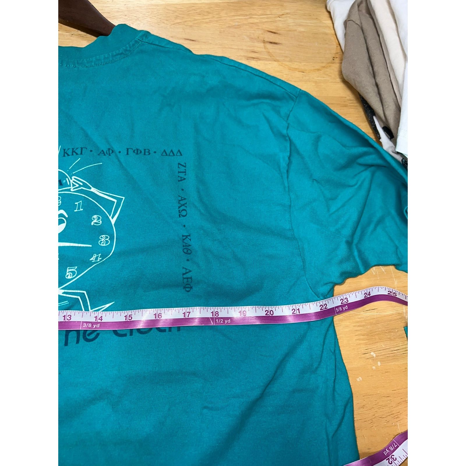 Hanes Vintage U of A Shirt Kappa Rush Around The Clock Tee 90s XL Size US XL / EU 56 / 4 - 9 Thumbnail