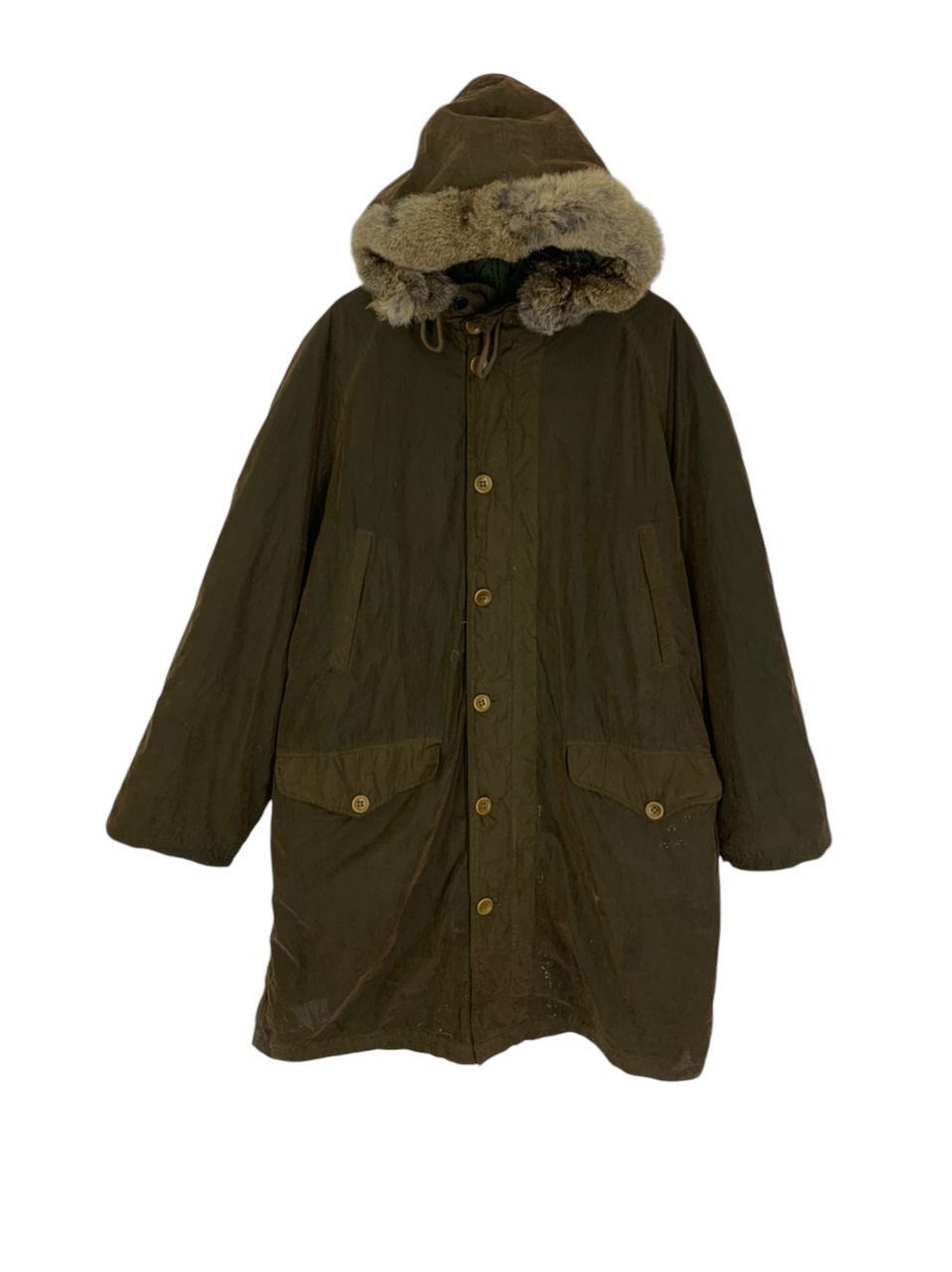 C.P. Company Archive Norge Waxed Puffer Lining Rabbit Fur Hoodie Size US XL / EU 56 / 4 - 1 Thumbnail