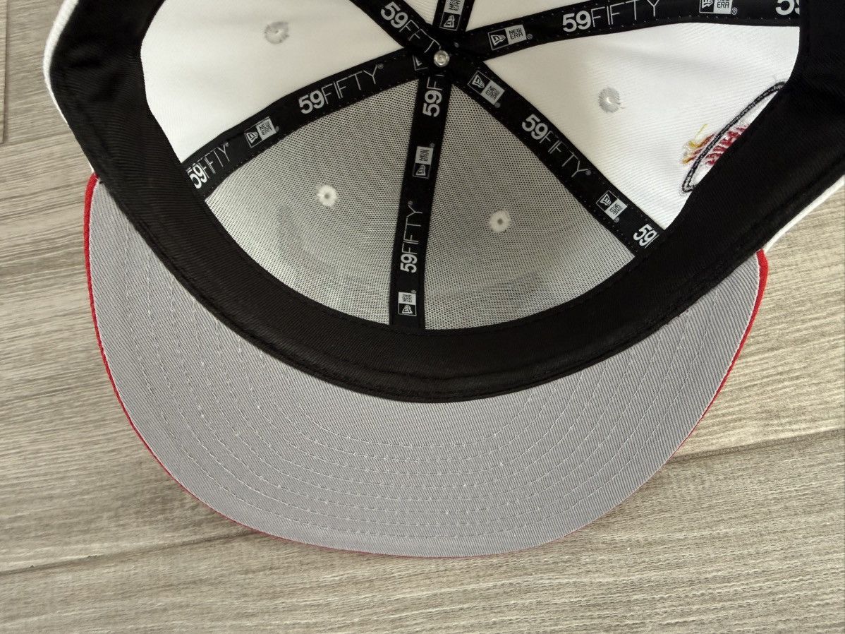 New Era Miami Heat New Era HWC Hardwood Classic White Fitted 7 3/8 Size ONE SIZE - 9 Thumbnail