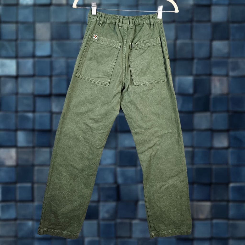 Big Bud Press Big Bud Press Grassy Green Work Pants Solid Cotton Pockets XXS Women's Casual Pants Front Pockets Cotton Workwear Slim Straight NYL? Size 24" / US 00 / IT 34 - 1 Thumbnail