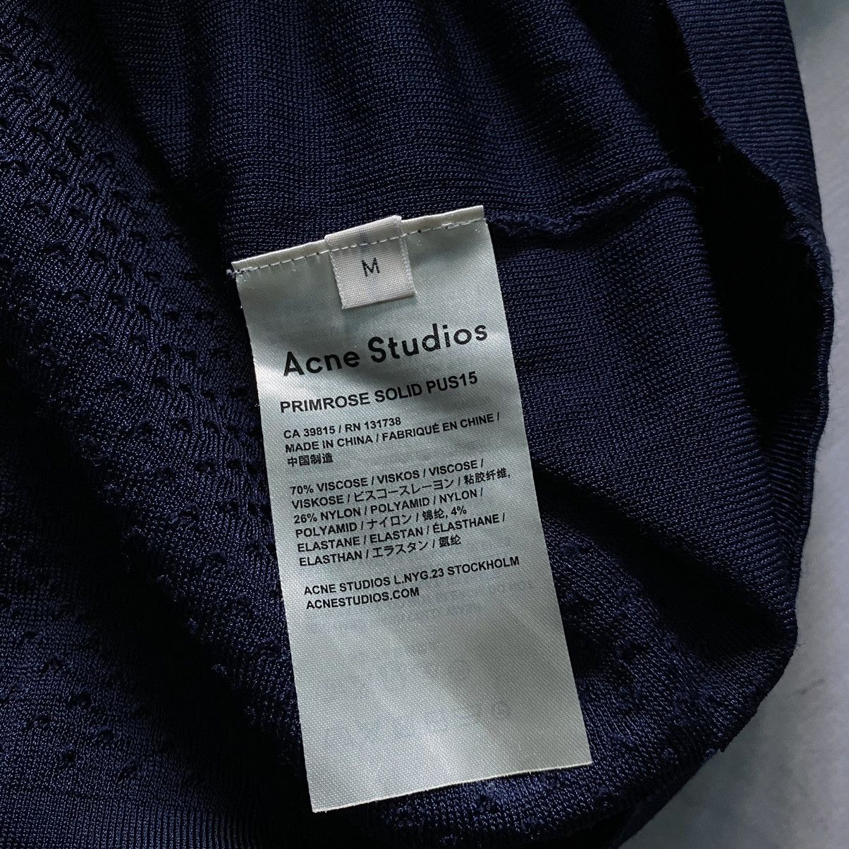 Acne Studios Acne Studios Primrose Viscose Distressed Sweatshirt Sweater Size US M / EU 48-50 / 2 - 13 Thumbnail