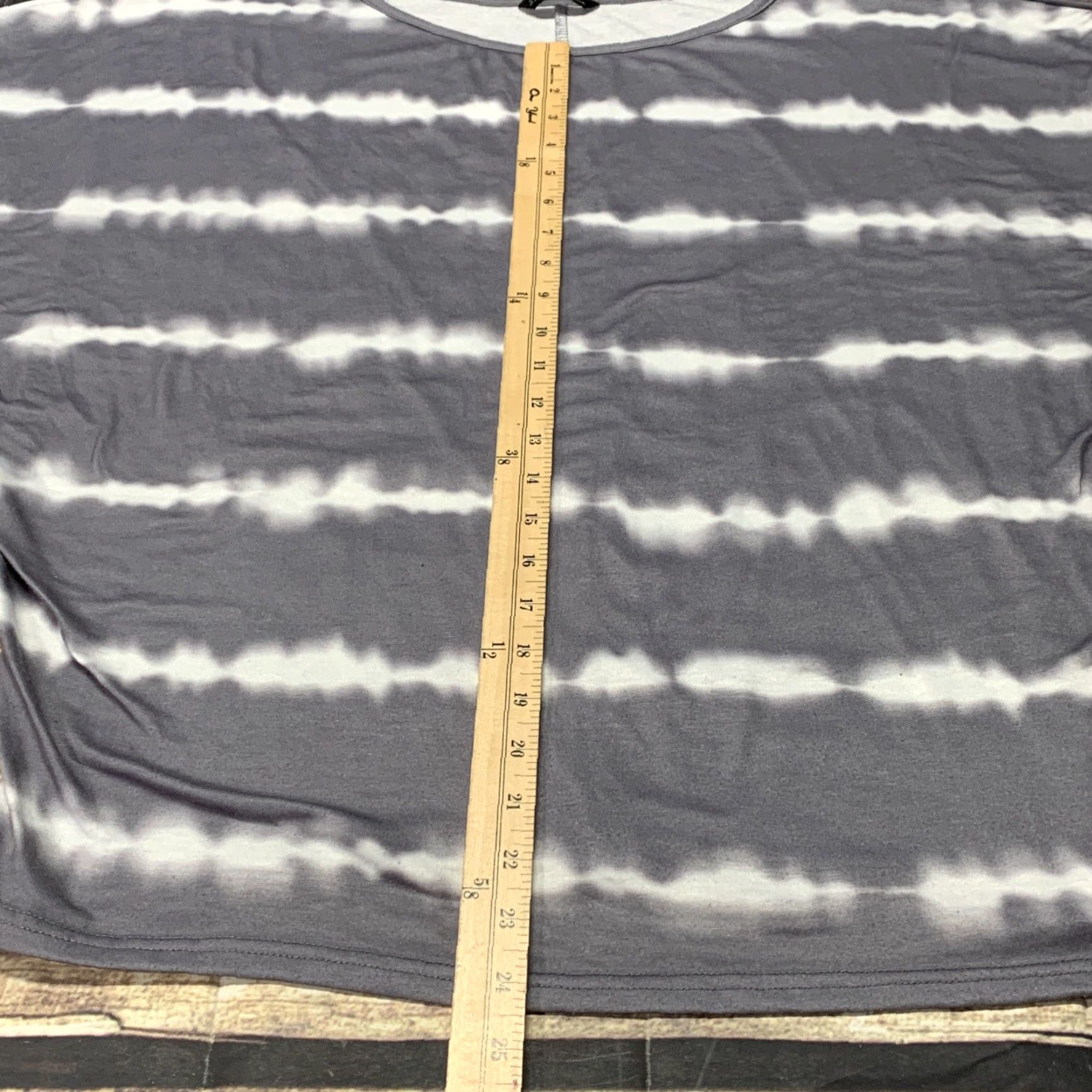Shein SheIn Pullover Shirt Women XL Gray Dolman Long Sleeve Soft Striped Casual Vintage: No (adjust as needed) Size XL / US 12-14 / IT 48-50 - 6 Thumbnail