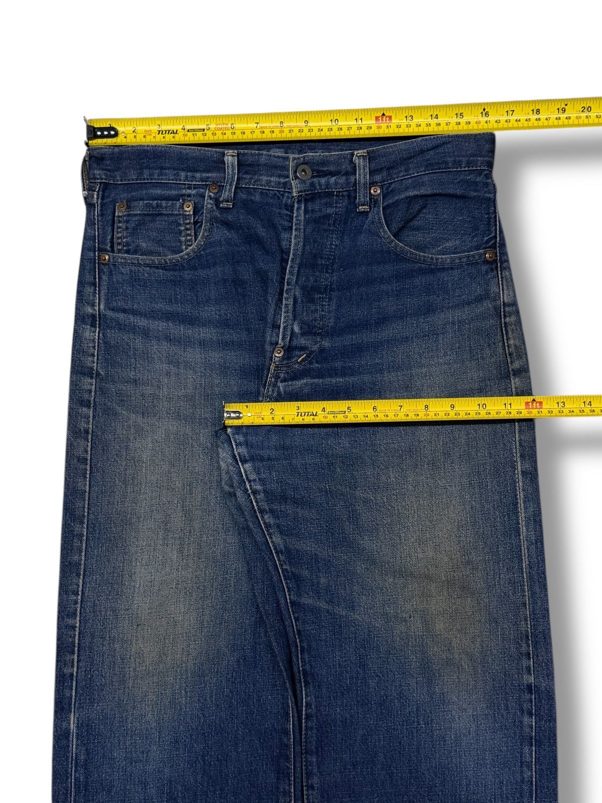 Levi's Vintage Clothing Vintage 90s Levi’s 702XX Big E Buckle Back Selvedge Denim 32 Size US 32 / EU 48 - 20 Thumbnail
