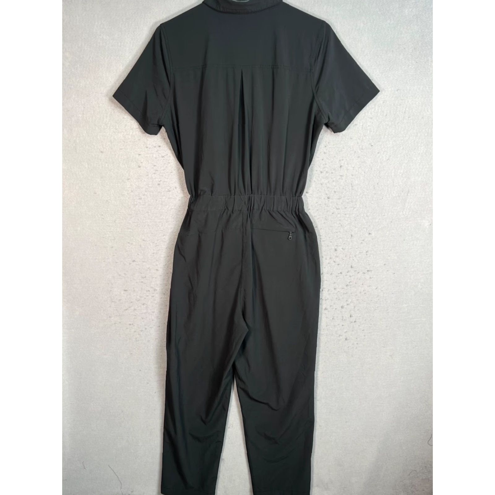 Girlfriend Collective Girlfriend Collective Jumpsuit Small Black Recycled Polyester Blend One-Piece Womens Adult Size 28" / US 6 / IT 42 - 2 Thumbnail