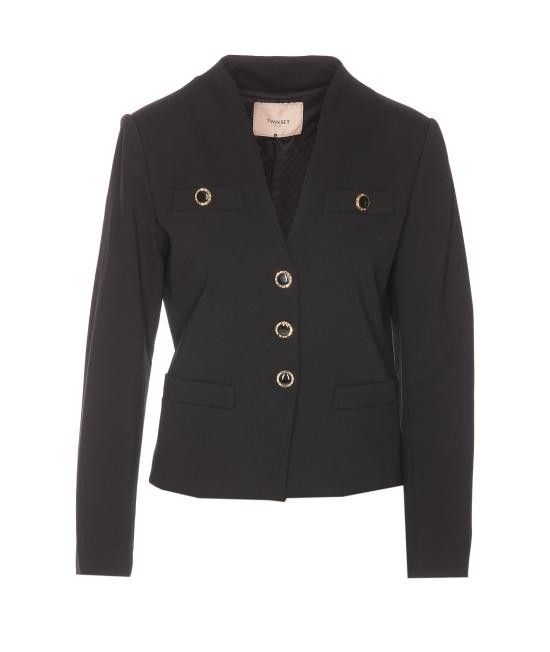 TWINSET TWINSET Women Jackets 251TP2131 00006 Black Size L / US 10 / IT 46 - 1 Thumbnail