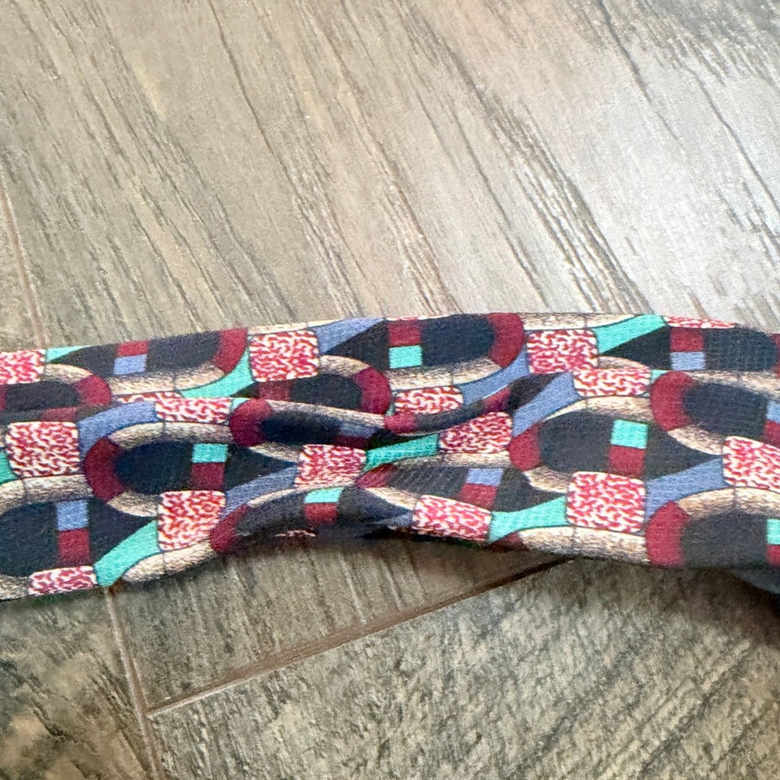 Other Elizabeth Nell Vintage Italian 100% silk neck tie 80s retro Size ONE SIZE - 6 Thumbnail