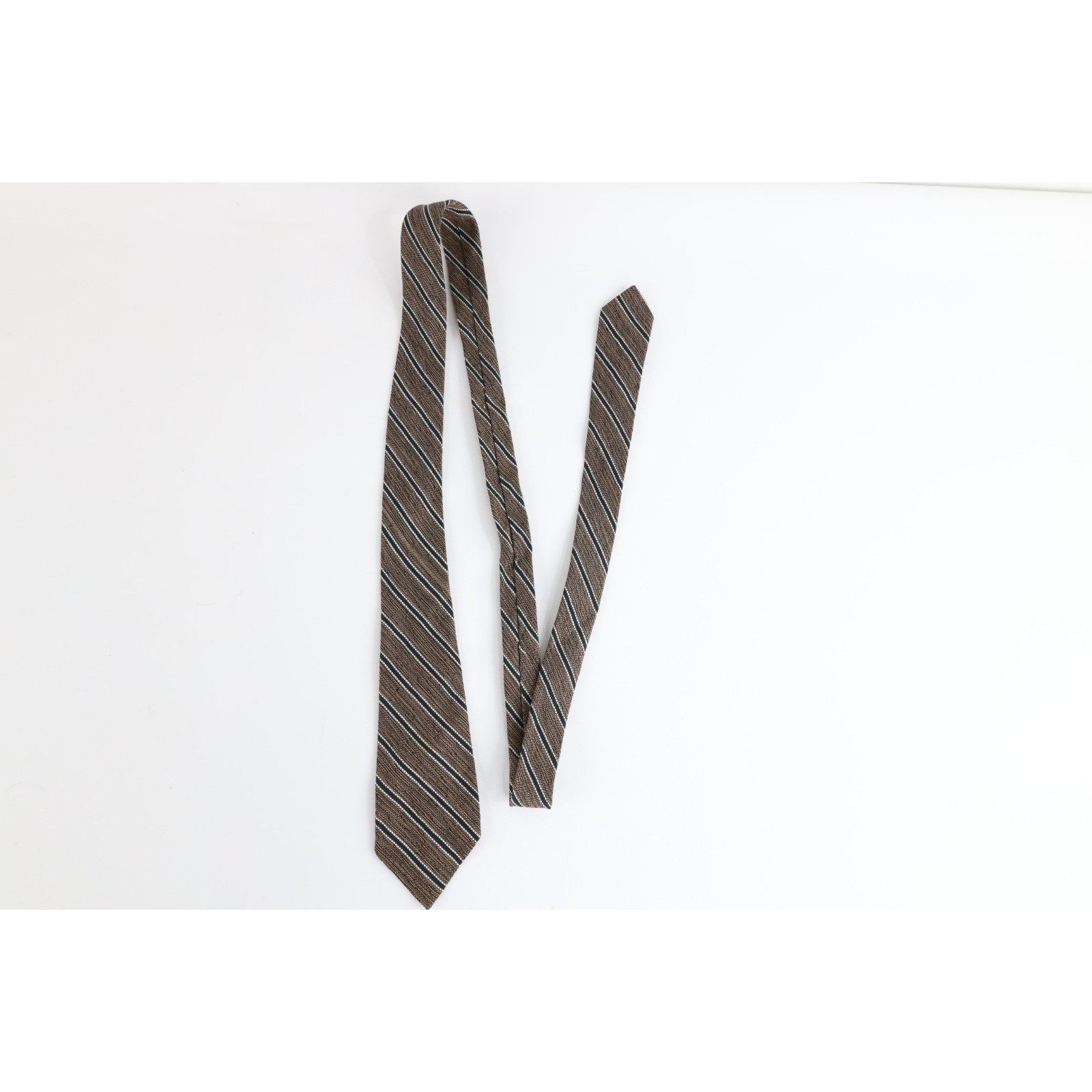 Vintage Vintage 60s Rockabilly Wool Tweed Knit Skinny Neck Tie Size ONE SIZE - 2 Thumbnail