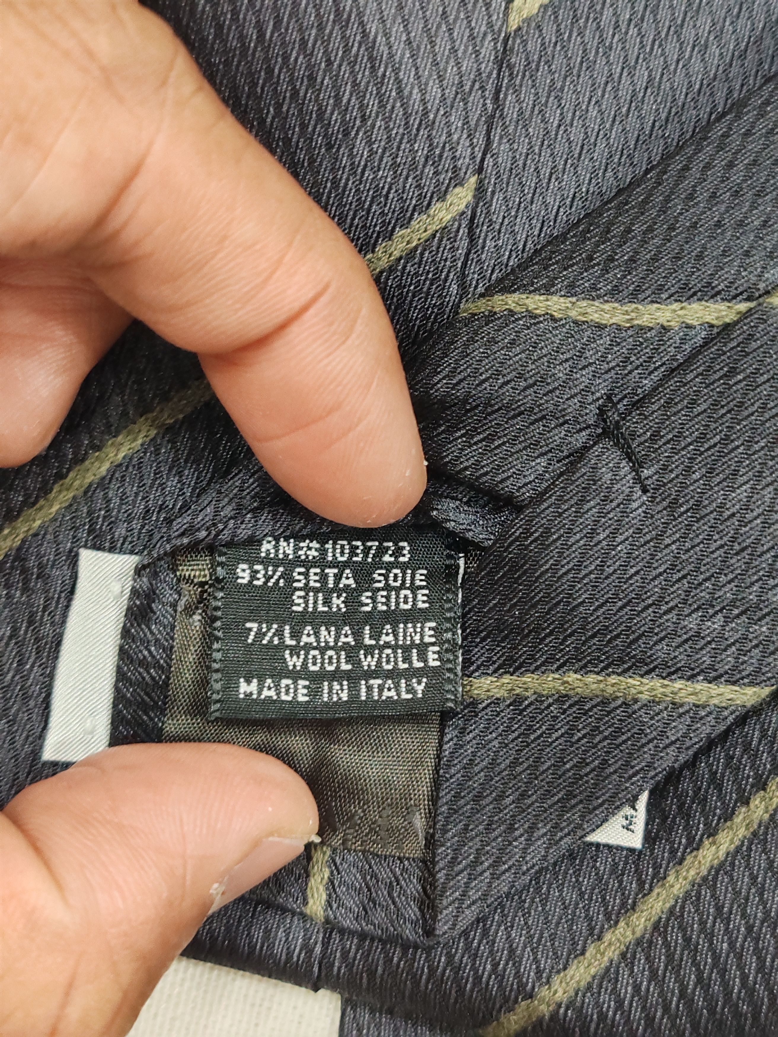 Armani ARMANI COLEZIONI Necktie Stripe Design Blue Made in Italy Size ONE SIZE - 6 Thumbnail