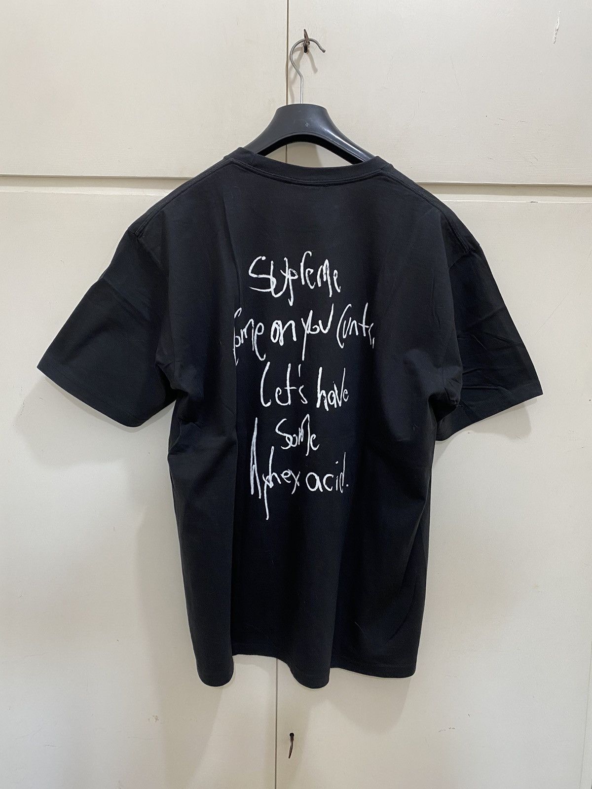 Supreme Supreme T-shirt, size XL, black, with print, used, Size US XL / EU 56 / 4 - 7 Thumbnail