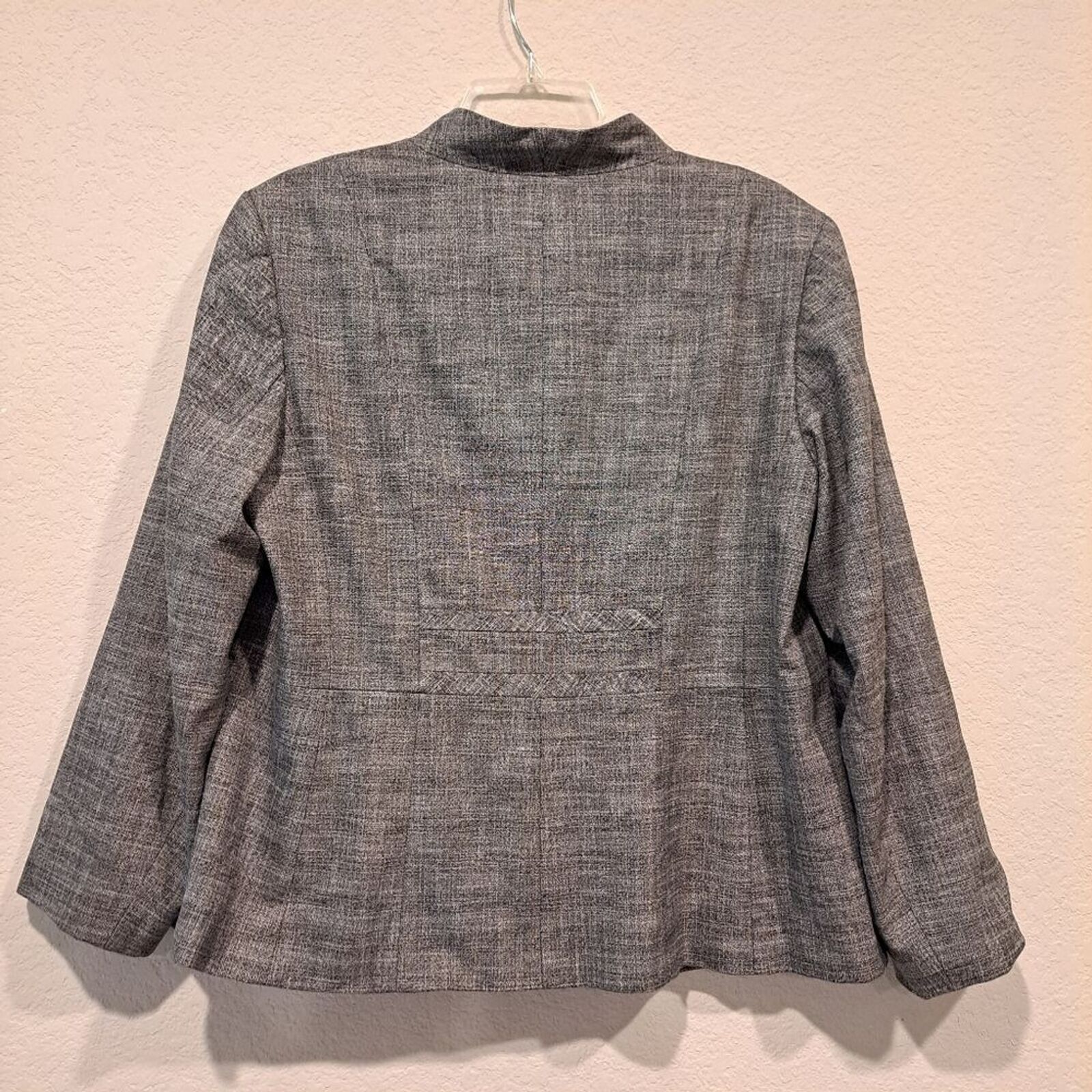 Nordstrom Halogen business casual blazer coat jacket gray plus-14W Size XL / US 12-14 / IT 48-50 - 12 Thumbnail