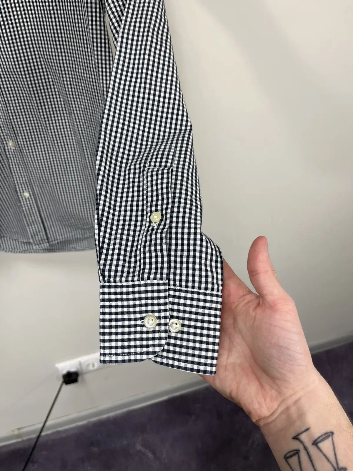 Polo Ralph Lauren × Ralph Lauren × Vintage Vintage Polo Ralph Lauren Checkered Slim Fit Button Up Shirt Size US M / EU 48-50 / 2 - 6 Thumbnail