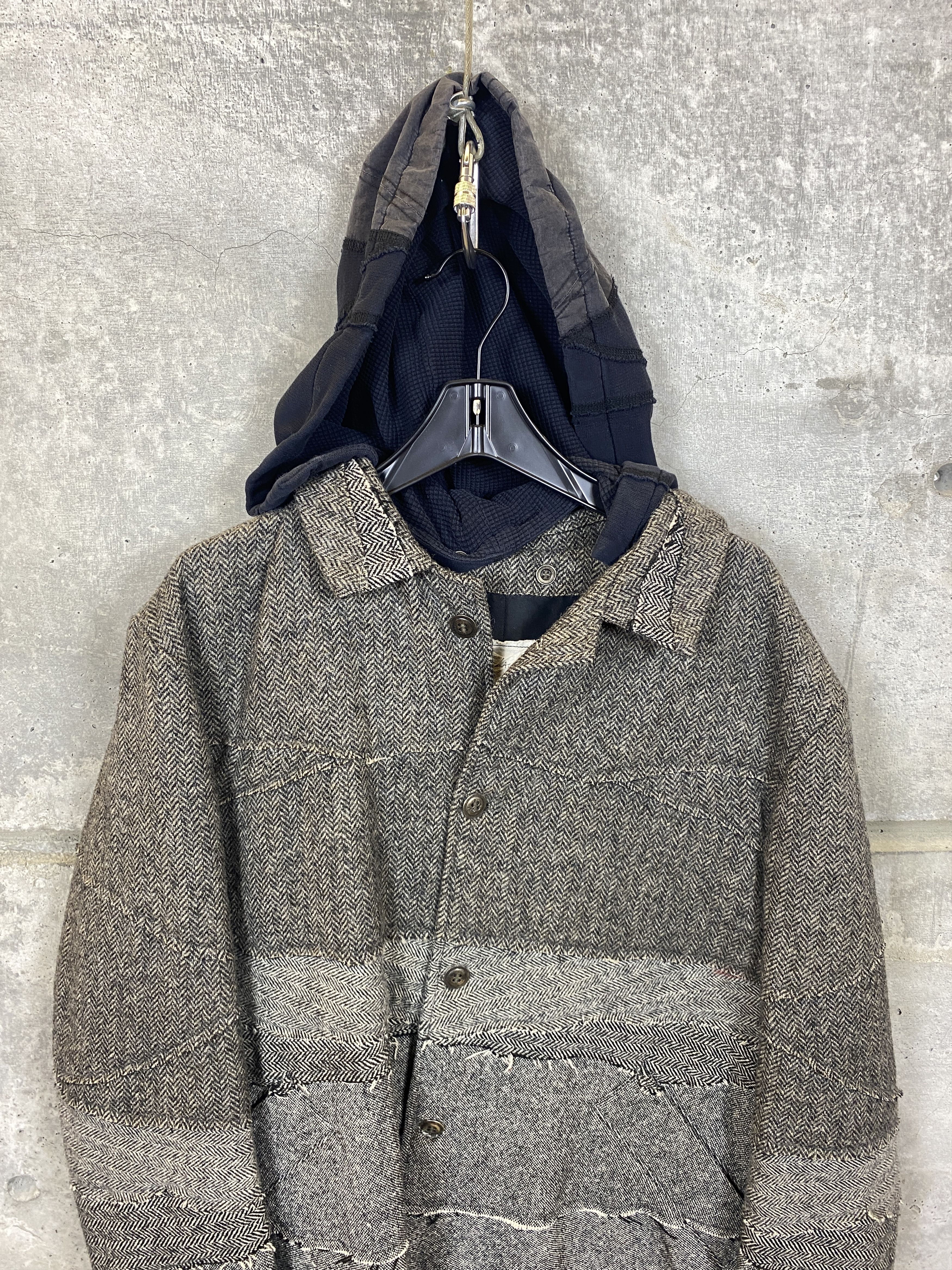 Greg Lauren GREG LAUREN MIXED HERRINGBONE COAT JACKET SAMPLE Size US L / EU 52-54 / 3 - 3 Thumbnail