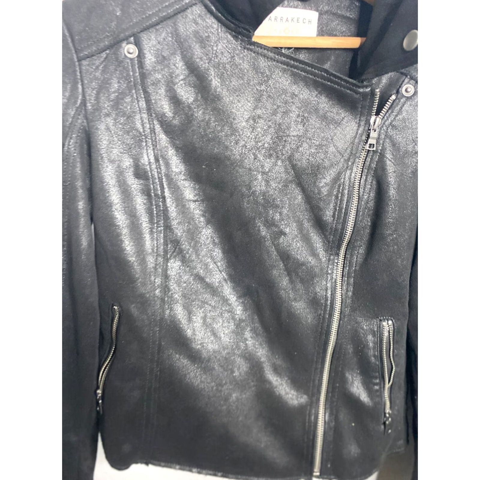 Vintage Marrakech Jacket Biker Motorcycle Full Zip Black Size Small Women's Size S / US 4 / IT 40 - 2 Thumbnail