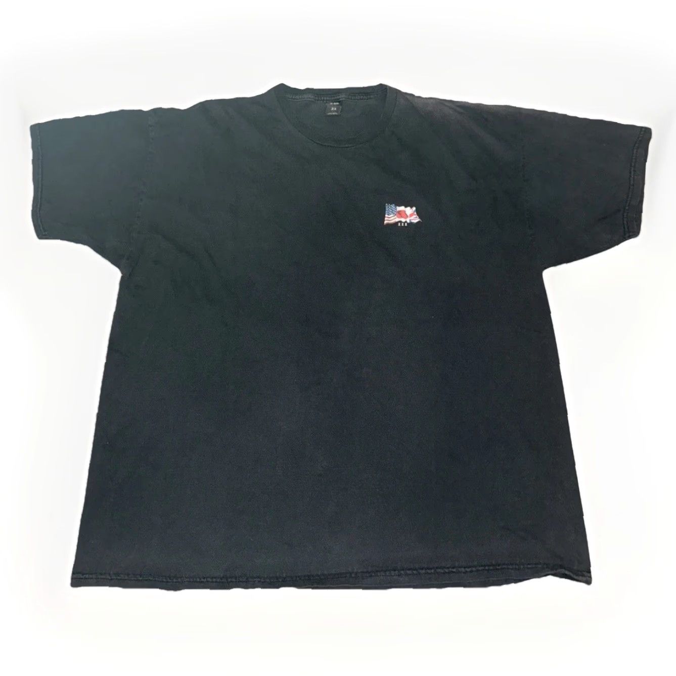 Vintage VINTAGE 10.Deep T-Shirt Black USA Flag Logo Men’s 2XL Made in USA Y2K Streetwear Shirt Mens 2XL Black USA Flag Graphic Tee Size US XXL / EU 58 / 5 - 3 Thumbnail