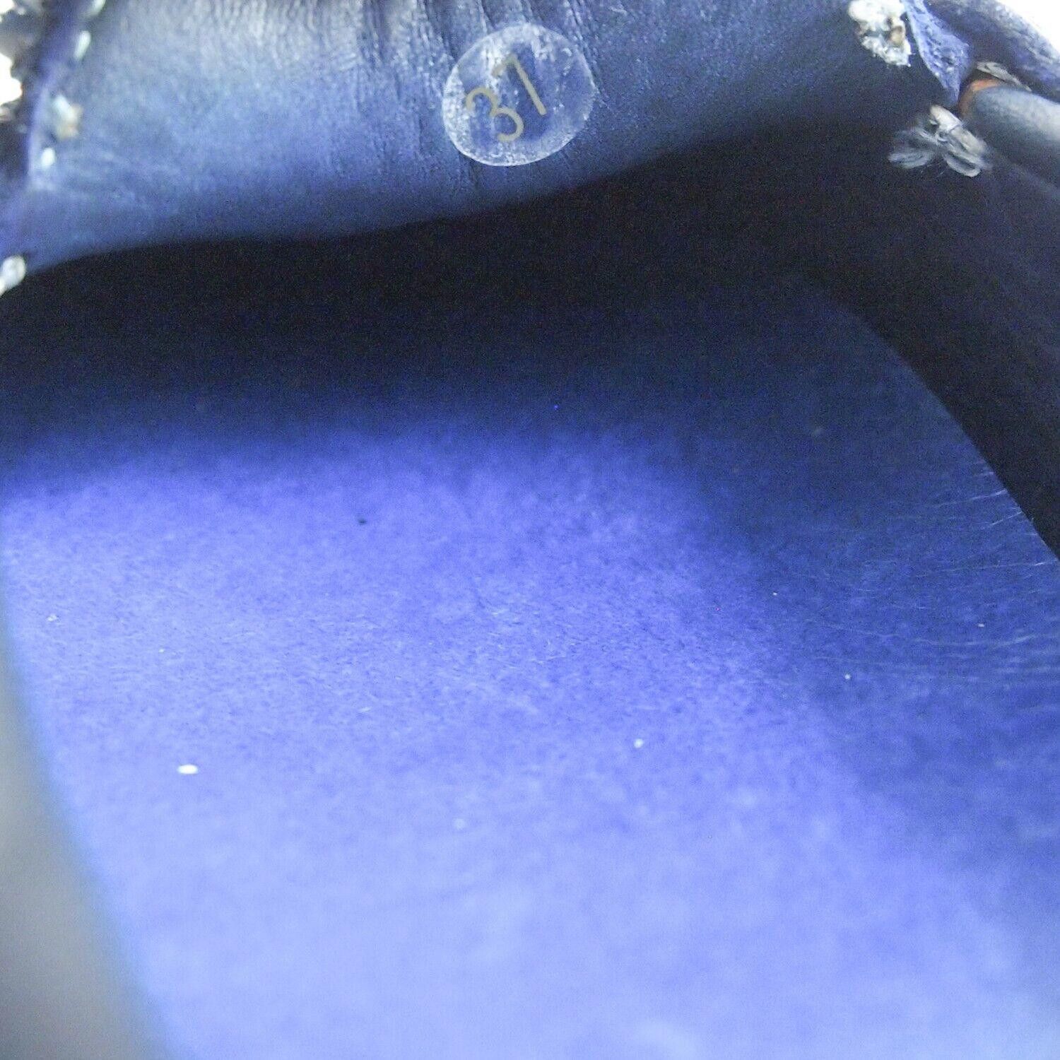 Moncler Moncler Tassel Loafers Blue Leather Womens EU 37 US 7 Size US 7 / IT 37 - 5 Thumbnail