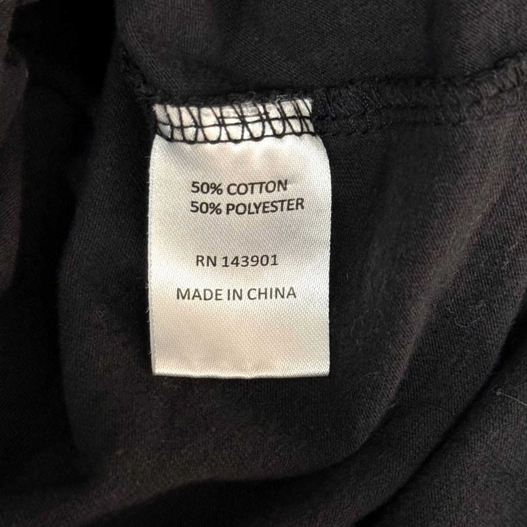 Vintage Womens Black S/T Cotton Blend V-Neck Exposed Seams T-Shirt Grunge Goth Loungewear Basic Size S / US 4 / IT 40 - 6 Thumbnail