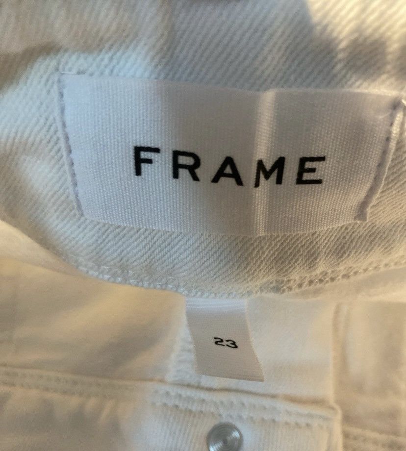 Frame White Frame Jean Shorts Size 23" - 4 Thumbnail