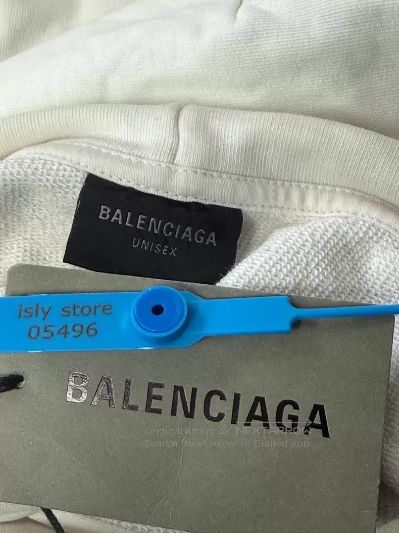 Balenciaga Balenciaga Loose letter printed hooded long-sleeve sweatsh Size US L / EU 52-54 / 3 - 4 Thumbnail
