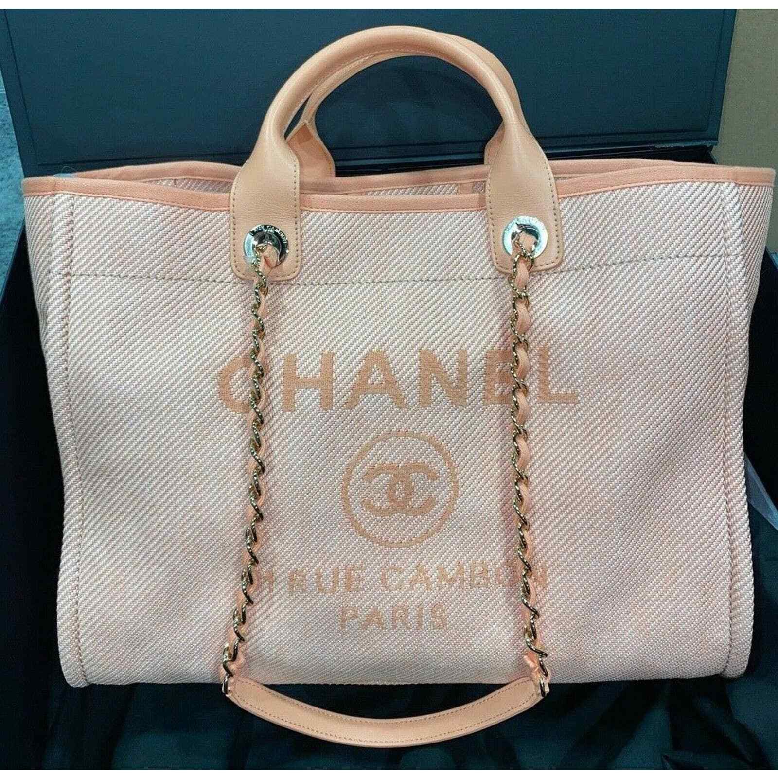 Chanel Chanel 20A Deauville 30cm 2 Way Gold Chain Tote Bag Size ONE SIZE - 1 Thumbnail