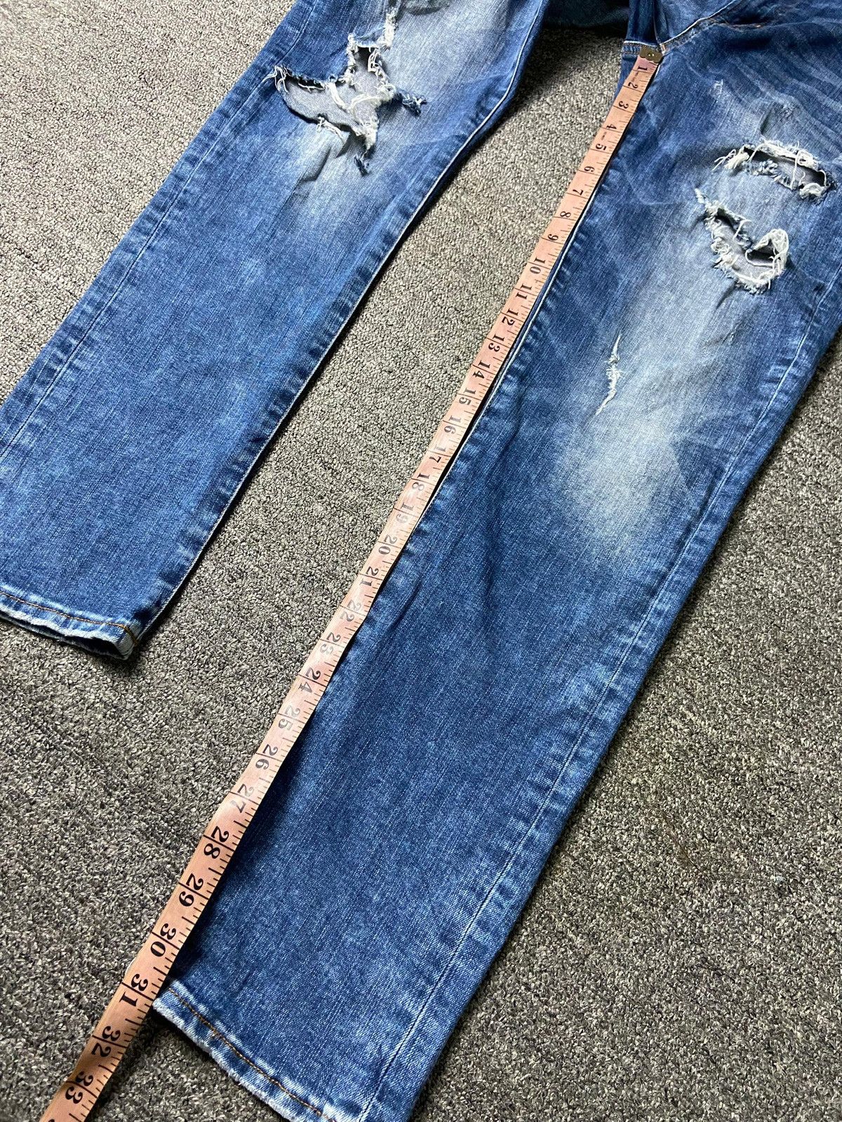 American Eagle Outfitters × Japanese Brand × Vintage American Eagle Outfitters Extreme Flex Ripped Jeans (133) Size US 30 / EU 46 - 8 Thumbnail