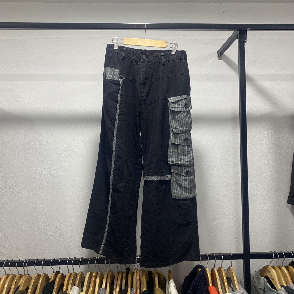 Beauty Beast × Hysteric Glamour × Japanese Brand Sick☠️ Designer Multi Pocket Cargo Pants like Issey Lgb Size US 31 - 3 Thumbnail