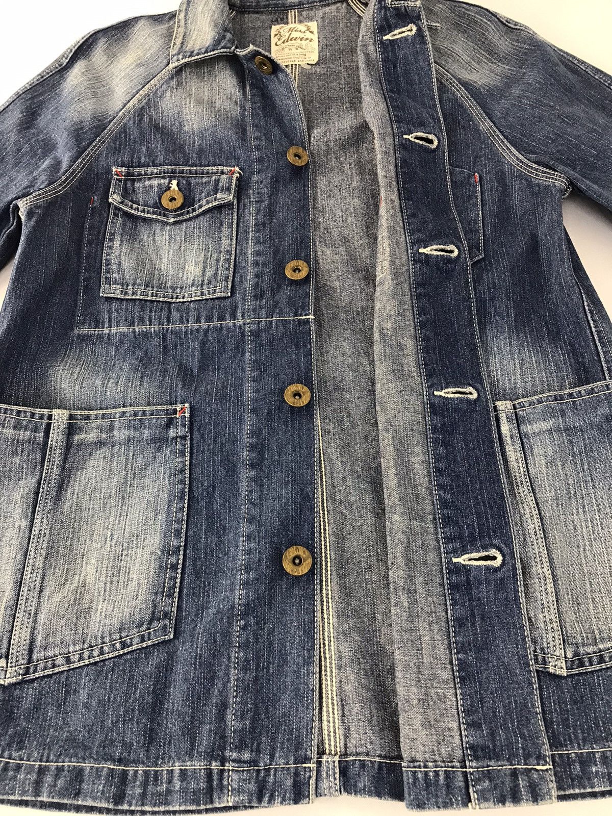 Edwin × Japanese Brand × Vintage Vintage Miss Edwin Jacket Coat Unisex Button Up Style Size US S / EU 44-46 / 1 - 7 Thumbnail