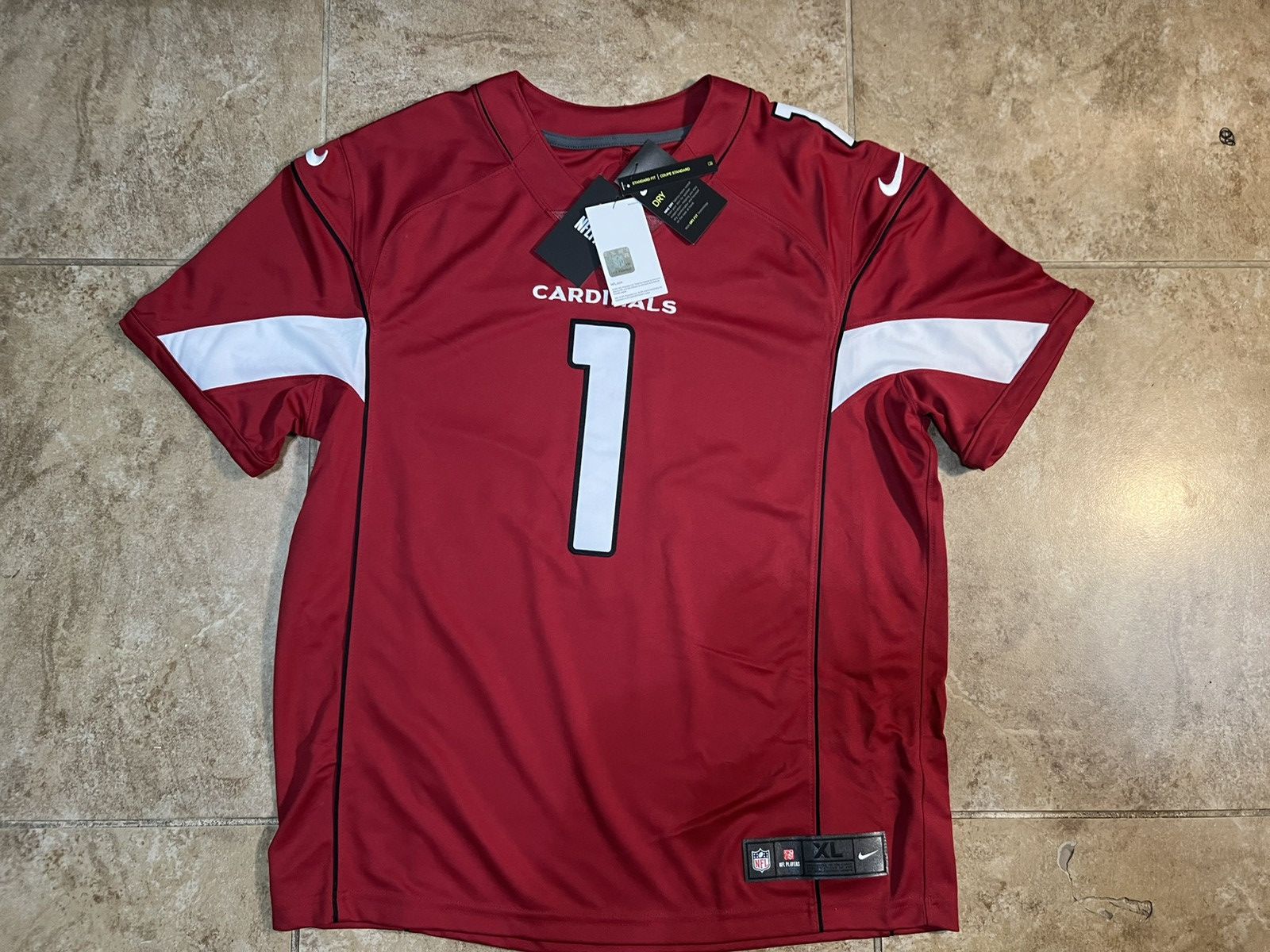 NFL NFL Arizona Cardinals Kyler Murray #1 Stitched Jersey XL Size US XL / EU 56 / 4 - 4 Thumbnail