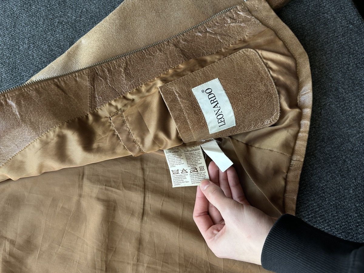 Other 🚨Y2K RICK OWENS TYPE DIRTY SLIM FIT ZIP LEATHER JACKET Size XS / US 0-2 / IT 36-38 - 8 Thumbnail