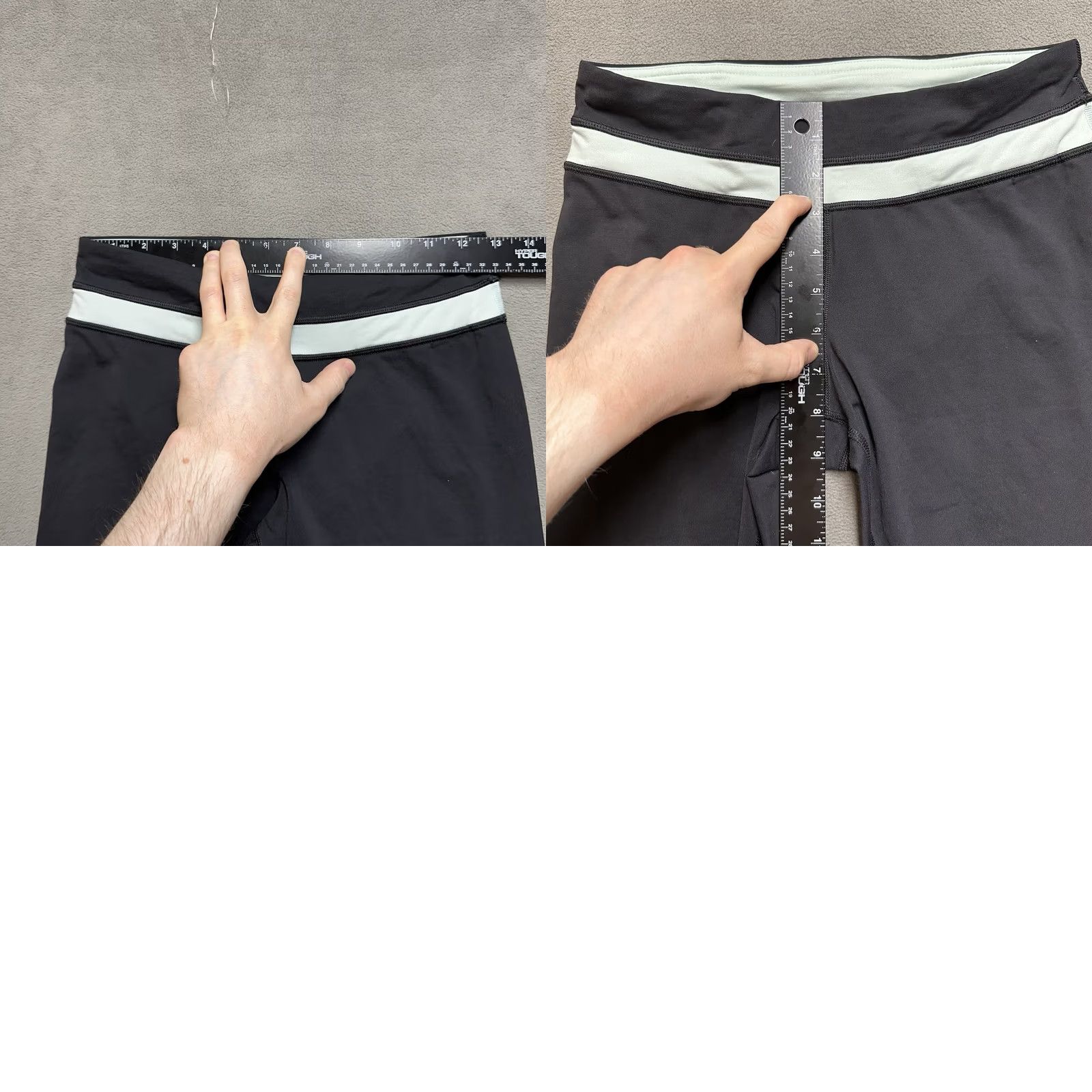 Lululemon Lululemon Leggings Womens 6 Black Mint Running Workout Crop Size 28" / US 6 / IT 42 - 8 Thumbnail